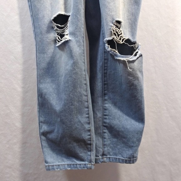 Ci Sono Denim Collection Bib Overalls Ripped Distressed Size Small - Picture 5 of 12
